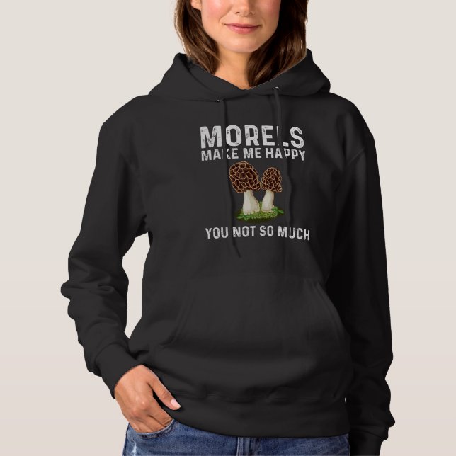 Morel Mushroom For Men Women Mushroom Hunters 1 Hoodie (Front)