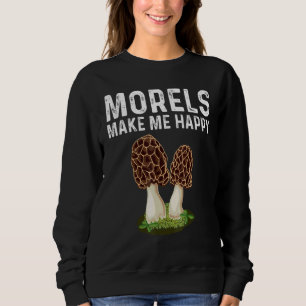 Morel Mushroom For Men Women Mushroom Hunters Sweatshirt