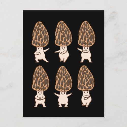 Morel Mushroom Fungi Hunter Mycology Gift Morels Postcard