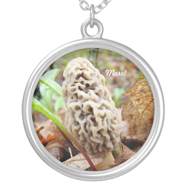 Morel Mushroom Hunting Necklace (Front)