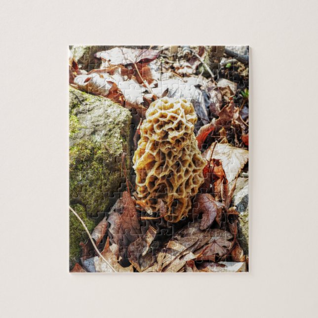 Morel Mushroom in the Wild Jigsaw Puzzle (Vertical)