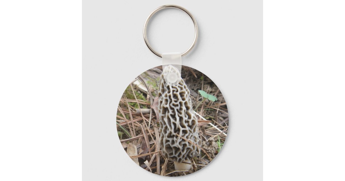 Morel Mushroom Keychain Zazzle