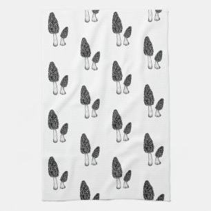 Morel Mushroom Kitchen Towel