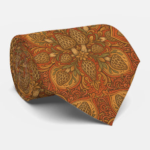 Morel Mushroom Mandala Neck Tie