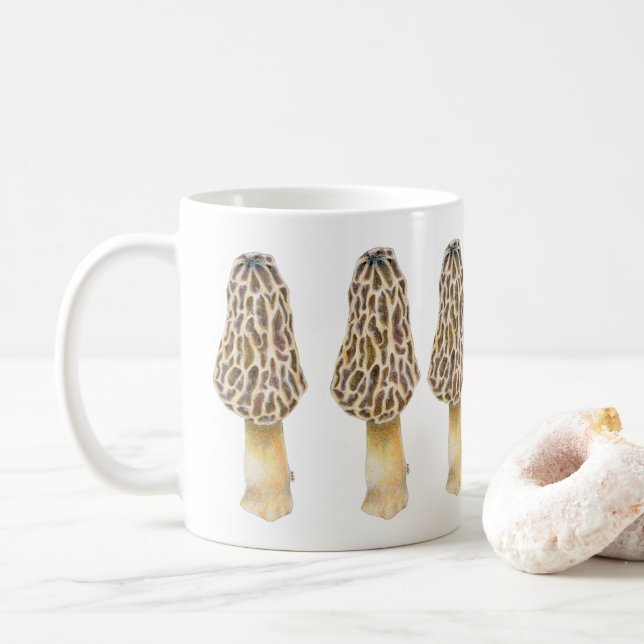 Morel Mushroom Mug (With Donut)