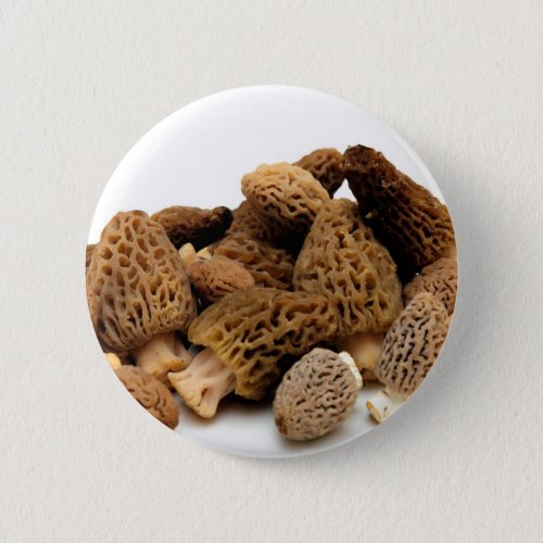 Morel Mushroom Pinback Button