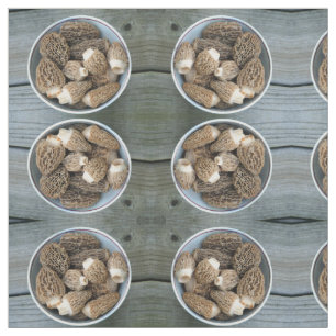 Morel Mushrooms Fabric