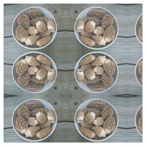 Morel Mushrooms Fabric Zazzle