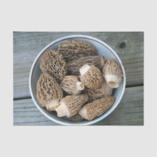 Morel Mushrooms Tissue Paper