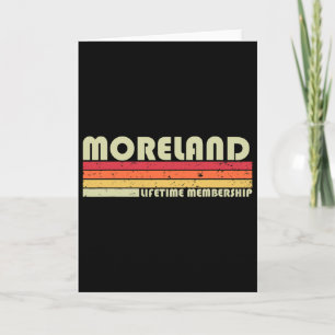 Moreland Surname Funny Retro Vintage 90s Birthday Card