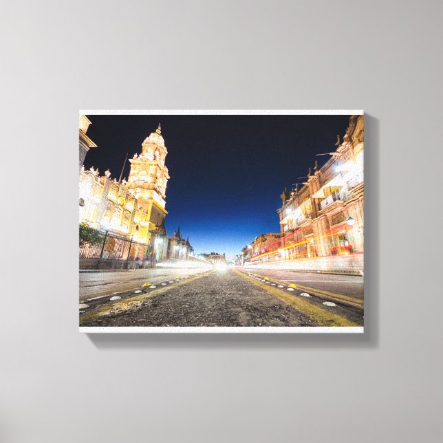Morelia Michoacan Nights Canvas Print (Front)