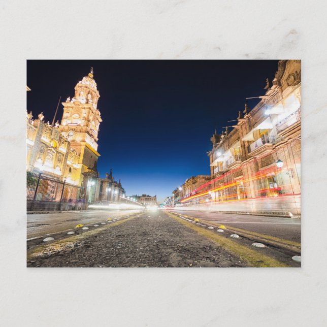 Morelia Michoacan Nights Postcard (Front)