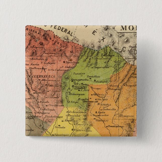 Morelos, Mexico Pinback Button (Front)