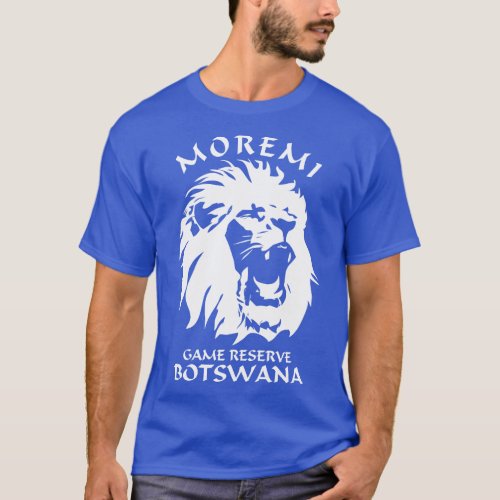 Moremi Game Reserve Botswana Lion Face T_Shirt