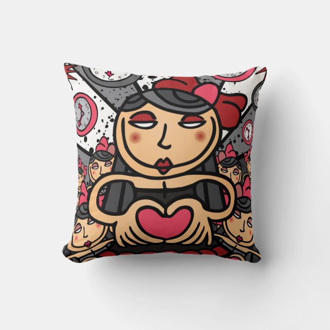 Moreninhas Throw Pillow (Front)