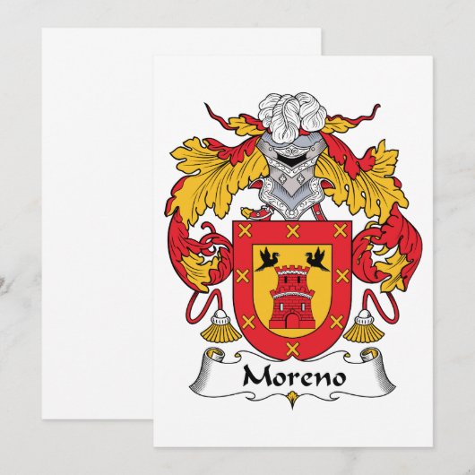 Moreno Family Crest (Front/Back)