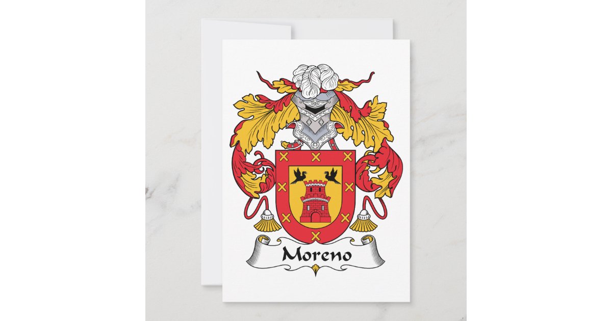 Moreno Family Crest | Zazzle