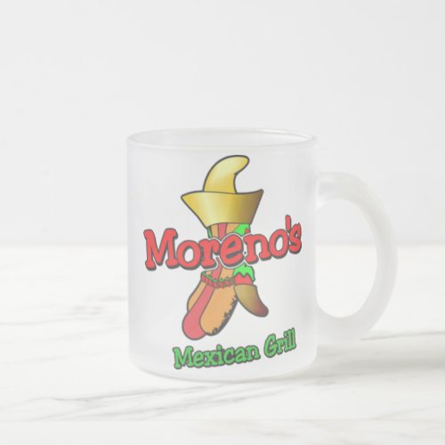 Moreno Mexican Grill Frosted Glass Coffee Mug