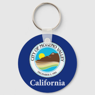 Moreno Valley (California) City flag Keychain