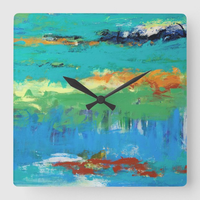 Moreover Square Wall Clock (Front)