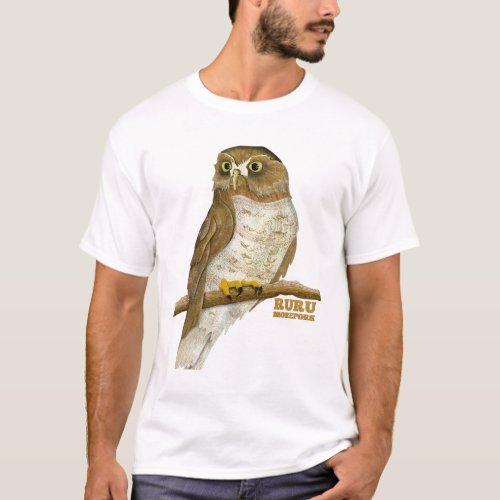 Morepork Ruru New Zeland Bird T_Shirt