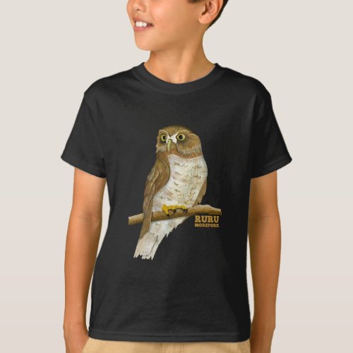 Morepork Ruru New Zeland Bird T_Shirt