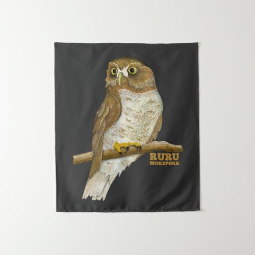 Morepork Ruru New Zeland Bird Tapestry