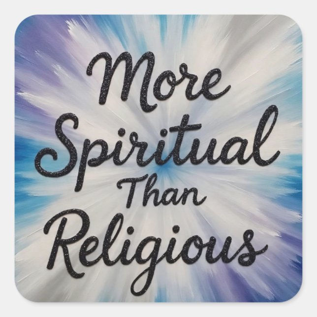 MoreSpiritualPerson Square Sticker (Front)