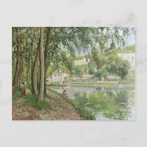 Moret canal du Loing 1902 by Camille Pissarro Postcard