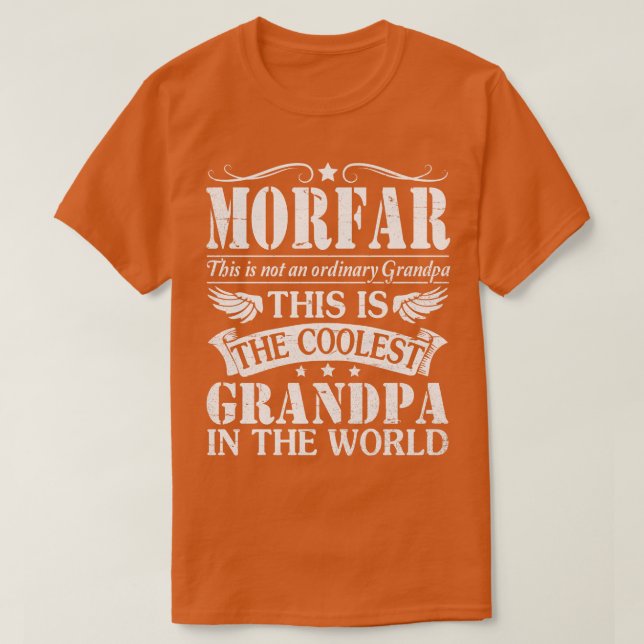 Morfar Not Ordinary Grandpa The Coolest Grandpa In T-Shirt (Design Front)
