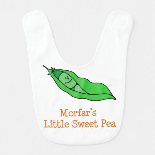 Morfars Little Sweet Pea Baby Bib