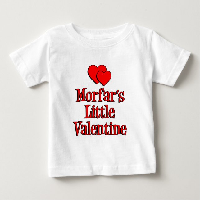 Morfar's Little Valentine Baby T-Shirt (Front)