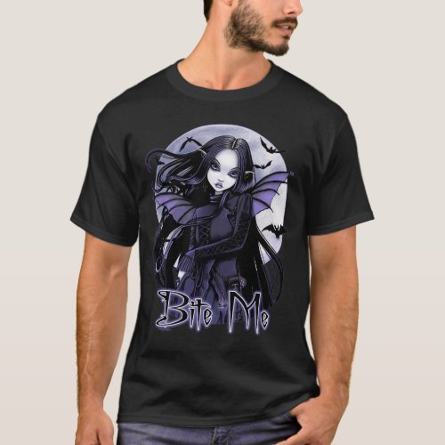 Morgan Bite Me Gothic Vampire Fairy T_Shirt