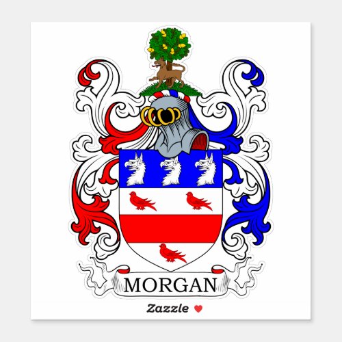 Morgan Coat of Arms Sticker