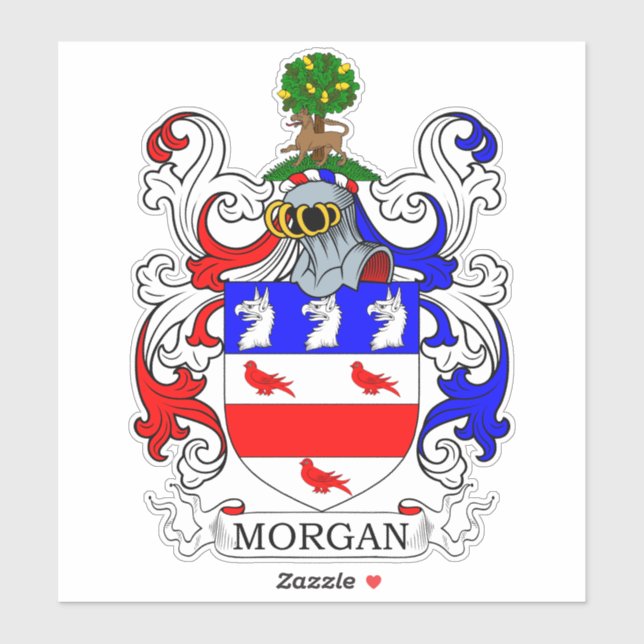 Morgan Coat of Arms Sticker (Sheet)