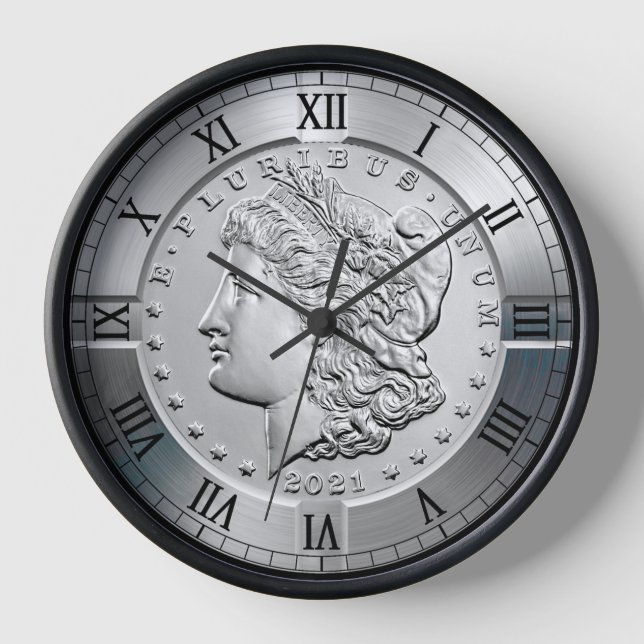 Morgan Commemorative Silver Dollar Obverse ~ * ~  Clock (Front)