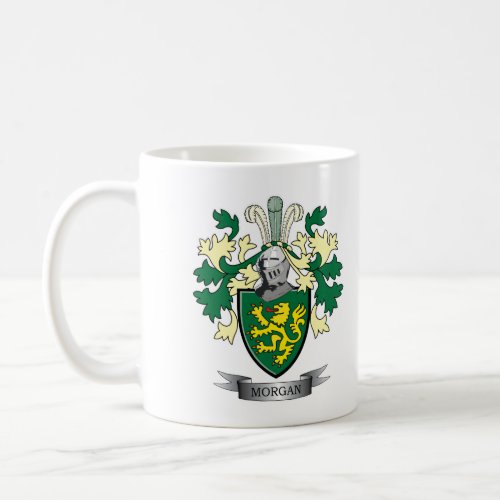 Morgan Family Crest Coat of Arms Coffee Mug