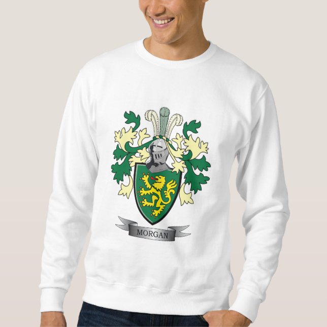 Morgan Family Crest Coat of Arms Sweatshirt (Front)