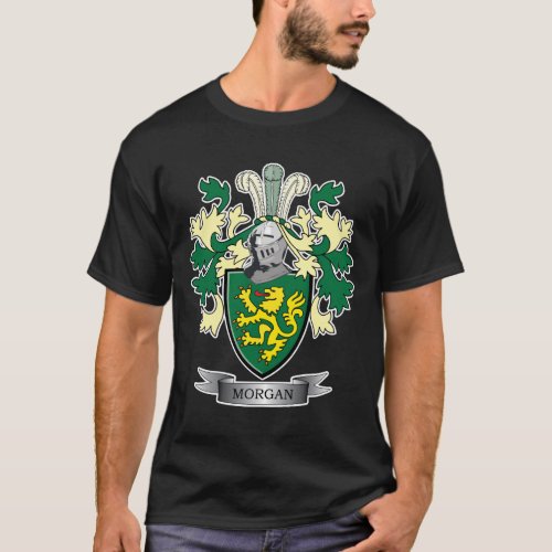 Morgan Family Crest Coat of Arms T_Shirt