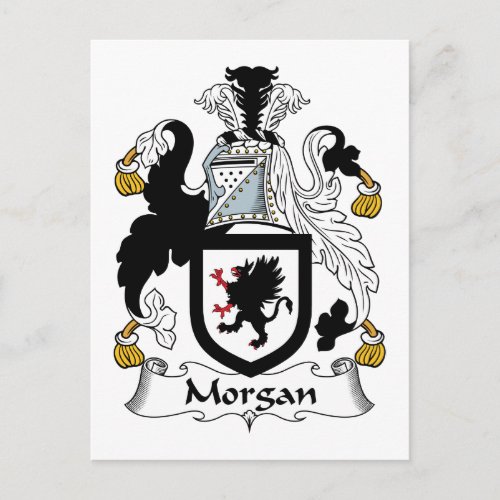 Morgan Family Crest Postcard