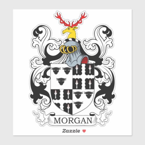 Morgan Family Crest Sticker