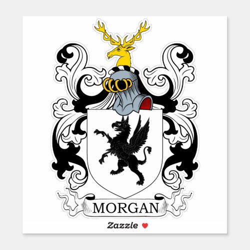 Morgan Family Crest Sticker