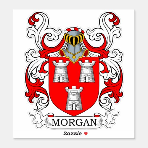 Morgan Family Crest Sticker