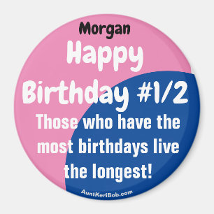 Morgan Happy Birthday #1/2 Magnet