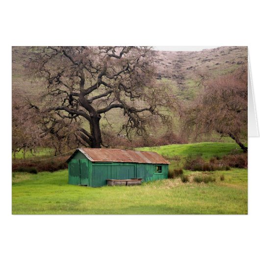 Morgan Hill green barn Cards (Front Horizontal)