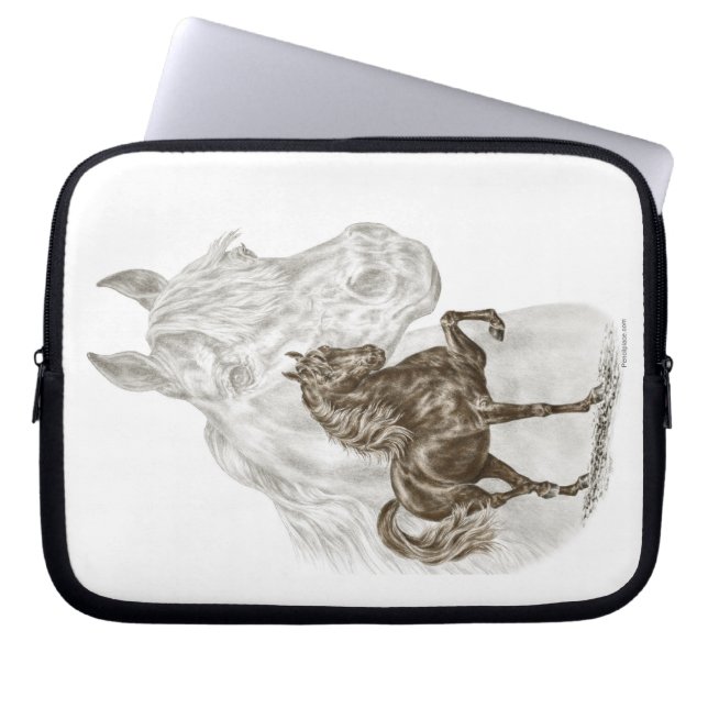 Morgan Horse Art Laptop Sleeve (Front)