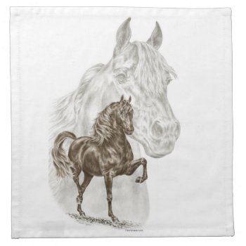 Morgan Horse Art Napkin by KelliSwan at Zazzle
