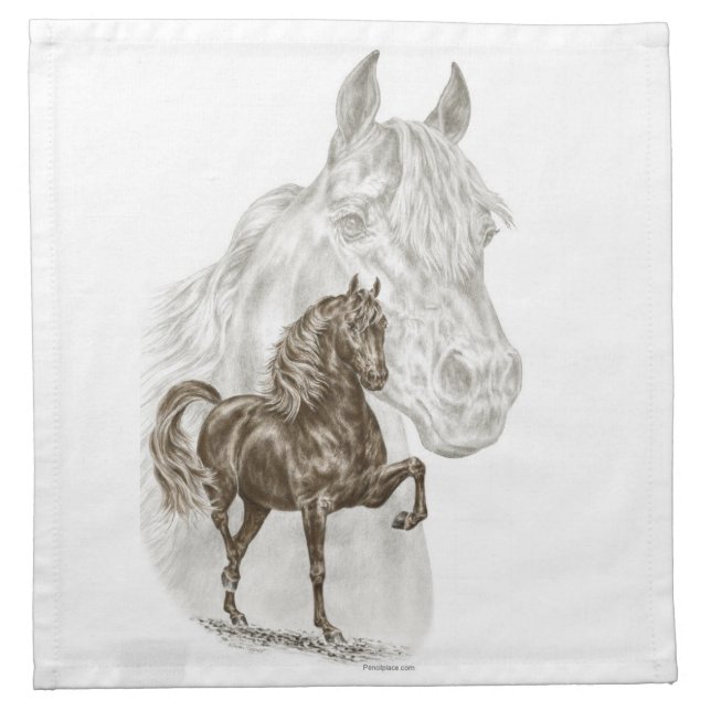 Morgan Horse Art Napkin (Front)