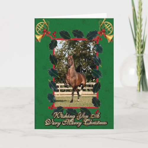 Morgan Horse Blank Christmas Card