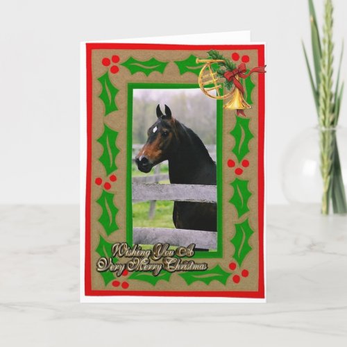 Morgan Horse Blank Christmas Card